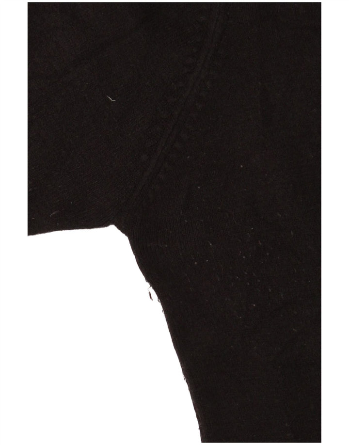 Essentials Γυναικείο πουλόβερ με ρολό λαιμόκοψη UK 14 μεσαίο μαύρο ακρυλικό