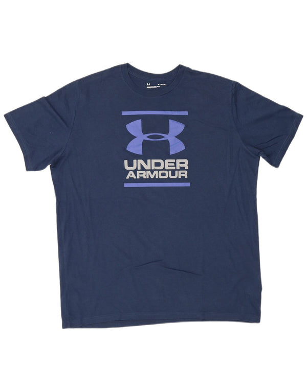 Under Armour Ανδρικό γραφικό T-Shirt Top XL Navy Blue Cotton
