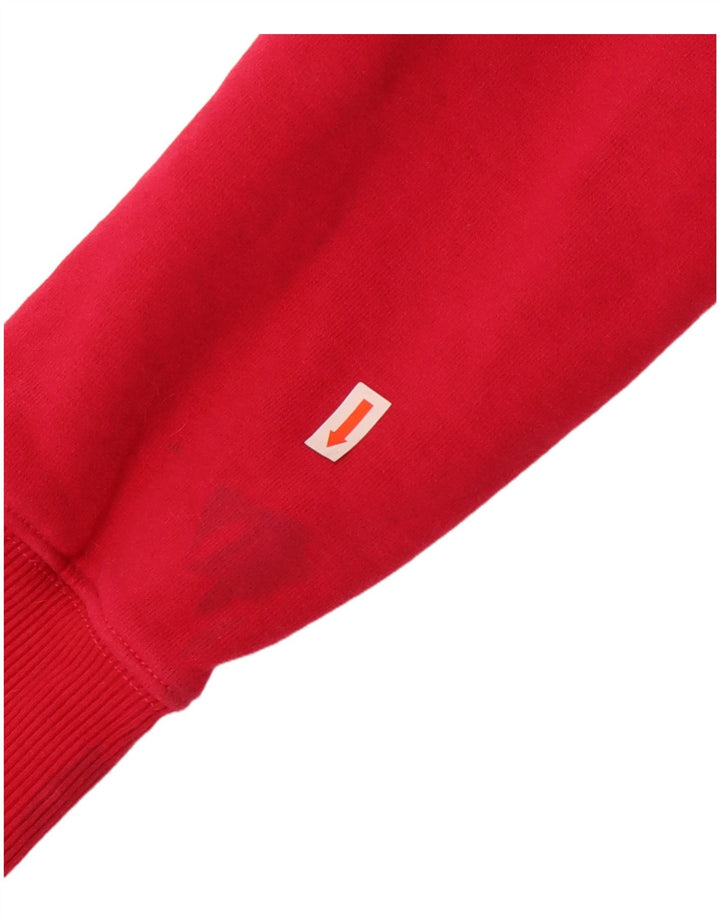 Superdry Γυναικείο Γραφικό Hoodie Jumper UK 14 Medium Pink Cotton