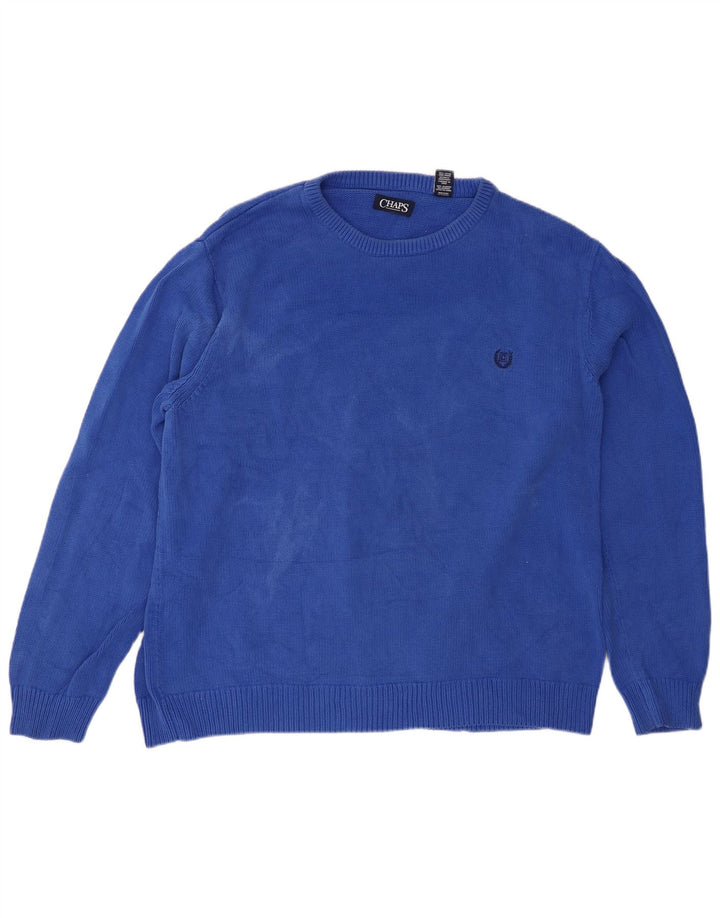 Ανδρικό πουλόβερ Chaps Boat Neck Jumper 2XL Μπλε βαμβακερό