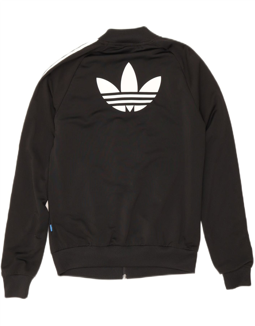 Γυναικεία αθλητική φόρμα γραφικών Adidas Top Jacket UK 6 XS Μαύρο Πολυεστέρας