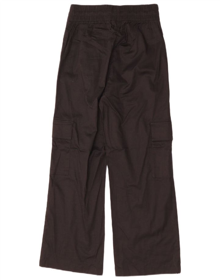 ADIDAS Γυναικείο ψηλόμεσο παντελόνι Cargo UK 8/10 Small W25 L28 Μαύρο