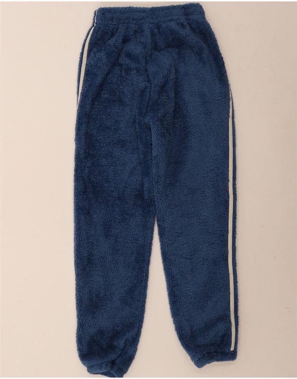 Adidas Γυναικεία φόρμα Fleece Παντελόνια Joggers UK 4 XS Blue Polyester