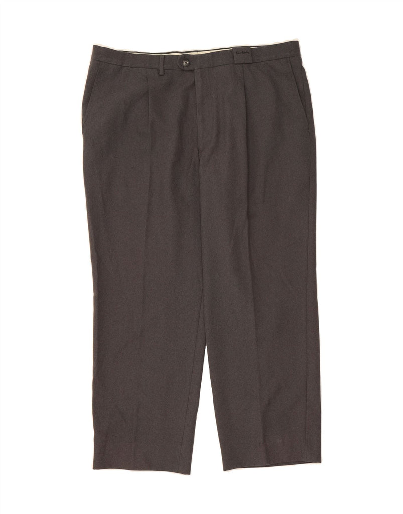 PIERRE CARDIN Mens Pegged Suit Trousers IT 52 XL W39 L28 Grey Wool Vintage Pierre Cardin and Second-Hand Pierre Cardin from Messina Hembry 