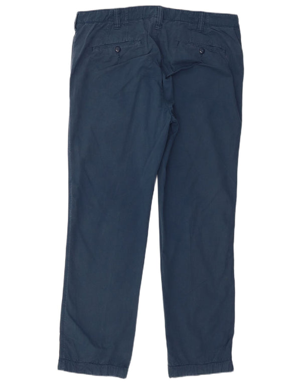 Marks & Spencer Ανδρικό ίσιο παντελόνι Chino W36 L29 Μπλε βαμβακερό