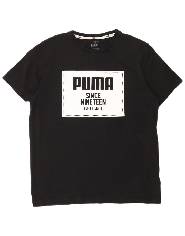 Ανδρικό γραφικό T-Shirt PUMA Top Medium Μαύρο