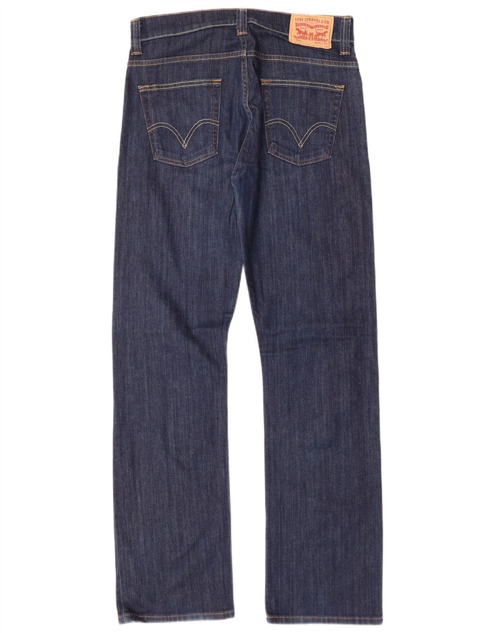 Levi's Mens 506 Straight Jeans W34 L34 Navy Blue Cotton