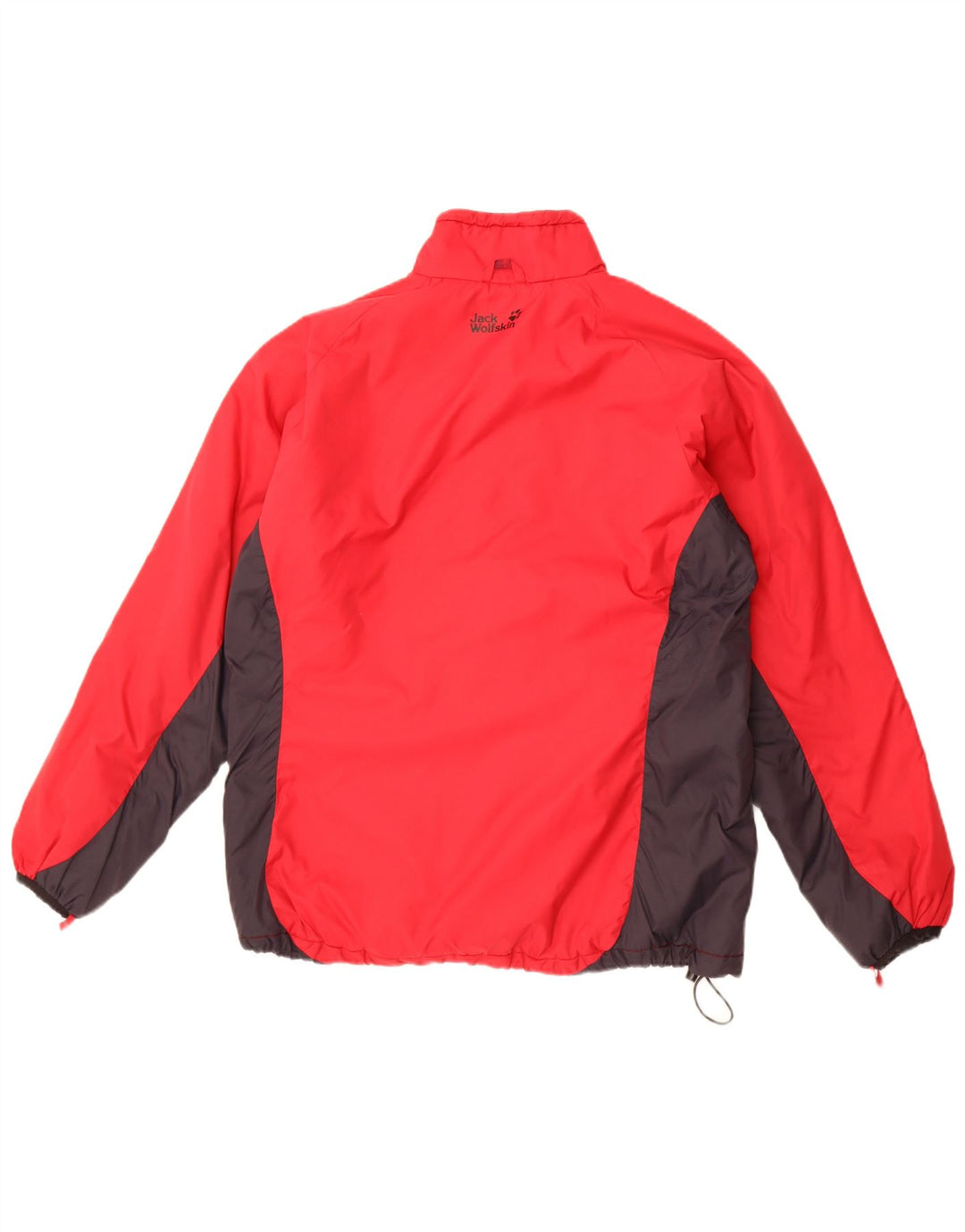 Jack Wolfskin γυναικείο τζάκετ αντιανεμικό UK 14/16 Large Red Colourblock