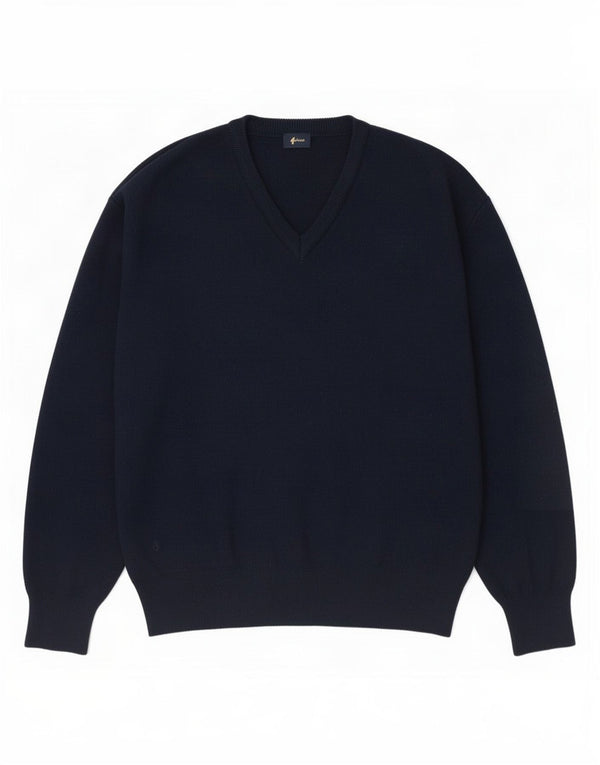 Ανδρικό πουλόβερ Gabicci με V λαιμόκοψη 2XL Μαλλί Navy Blue
