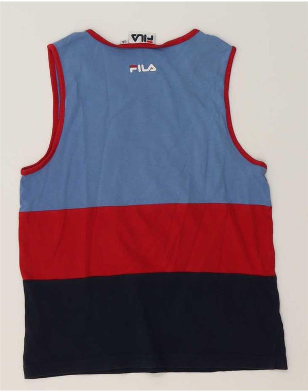 Fila Boys Vest Top 7-8 Years Πολύχρωμο Colourblock