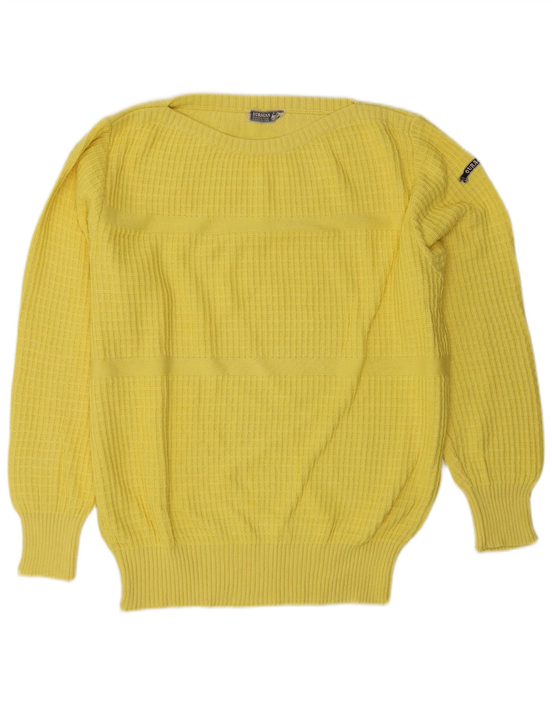 Ouragan Γυναικείο πουλόβερ με λαιμόκαυμα UK 14 Large Yellow
