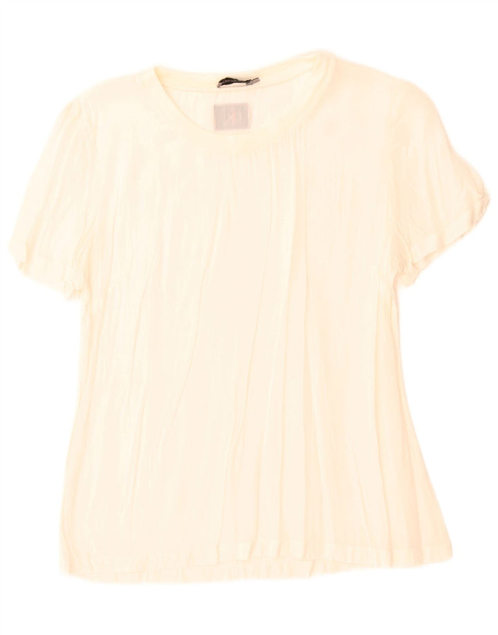 Calvin Klein Jeans Γυναικεία Μπλούζα Τοπ UK 10 Small Off White