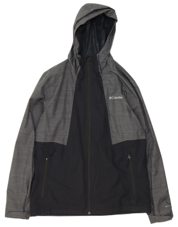Columbia Ανδρικό μπουφάν βροχής με κουκούλα Omni-Tech UK 40 Large Grey Colourblock