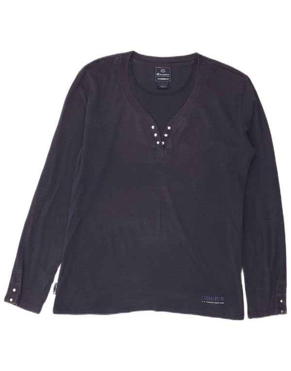 Champion Womens Easy Fit Μακρυμάνικο UK 18 XL Navy Blue Cotton