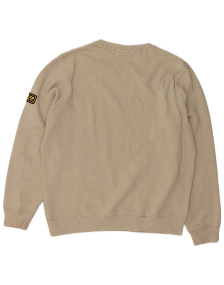 Ανδρικό φούτερ Barbour Jumper Μεσαίο Μπεζ βαμβακερό