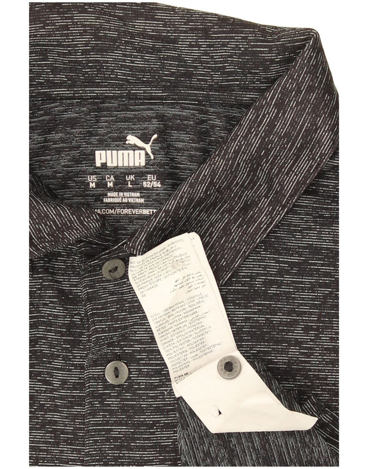 Ανδρικό πουκάμισο πόλο Puma με μεγάλο γκρι πολυεστέρα
