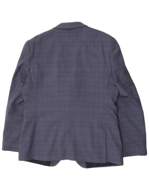 Ανδρικό μπουφάν μπλέιζερ Ben Sherman UK 44 2XL Blue Check Wool