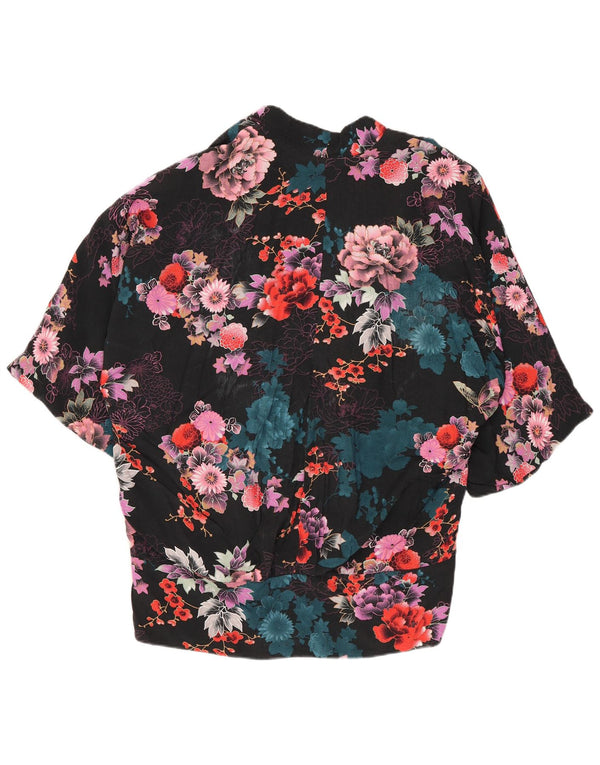 Γυναικεία ζακέτα Oasis Oversized UK 8 Small Black Floral Viscose