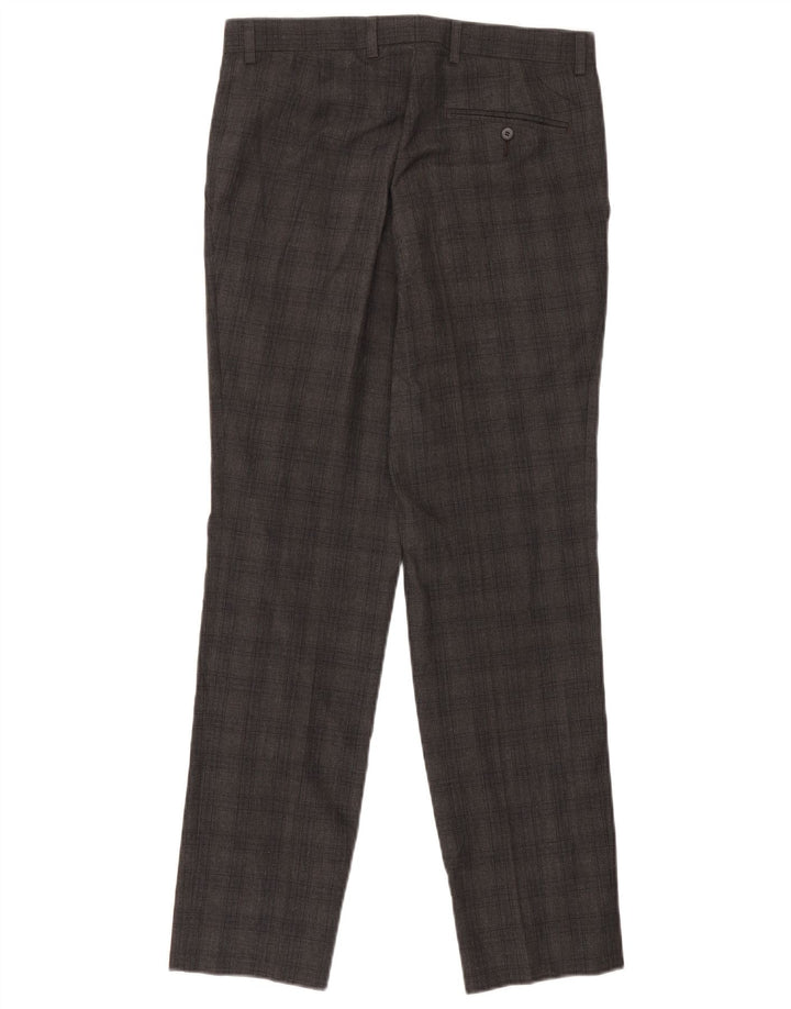 Marks & Spencer Ανδρικό Slim Suit Παντελόνι W30 L31 Grey Check Polyester
