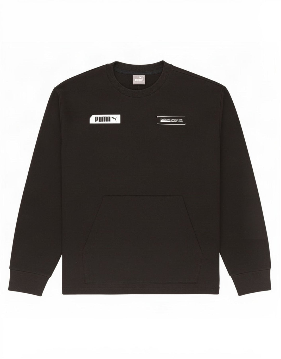 Ανδρικό γραφικό φούτερ Puma Jumper Μικρό μαύρο βαμβακερό