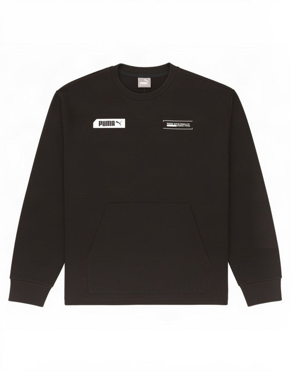 Ανδρικό γραφικό φούτερ Puma Jumper Μικρό μαύρο βαμβακερό