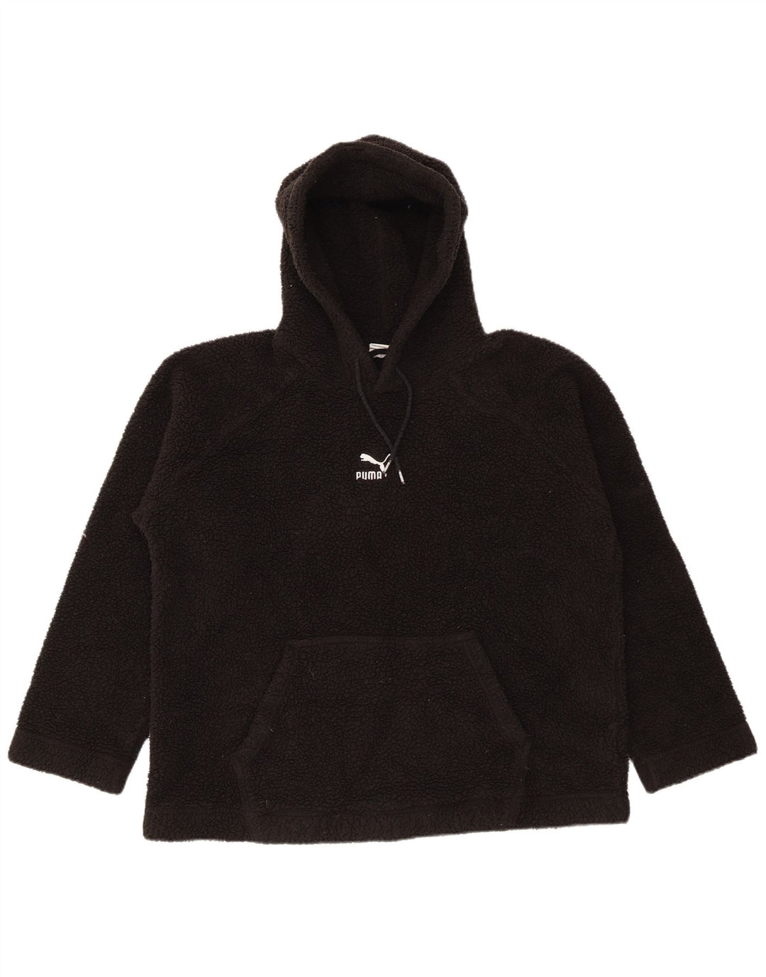 Puma Ανδρική κουκούλα Fleece Jumper Μεσαίο μαύρο πολυεστέρα