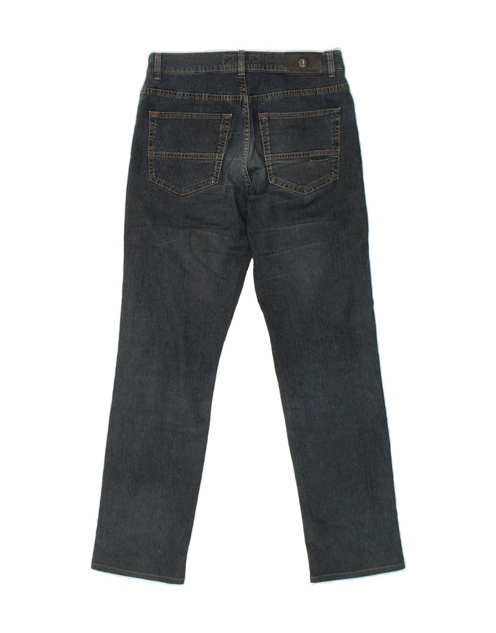 TRUSSARDI Womens Straight Jeans W32 L32 Navy Blue Cotton Vintage Trussardi and Second-Hand Trussardi from Messina Hembry 