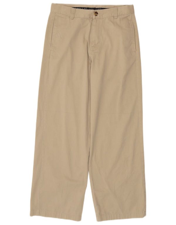 Nautica Boys Straight Παντελόνι Chino 15-16 ετών W30 L28 Μπεζ βαμβακερό