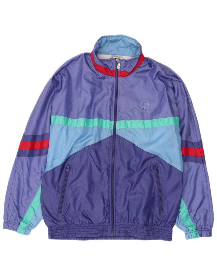 Sergio Tacchini ανδρική φόρμα IT 46 Small Blue Colourblock Polyamide
