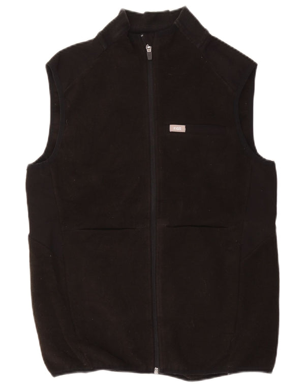 FIGS Γυναικείο Fleece Gilet UK 10 Small Black Polyester