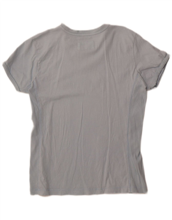 Champion Womens Crop T-Shirt Top UK 18 XL Blue