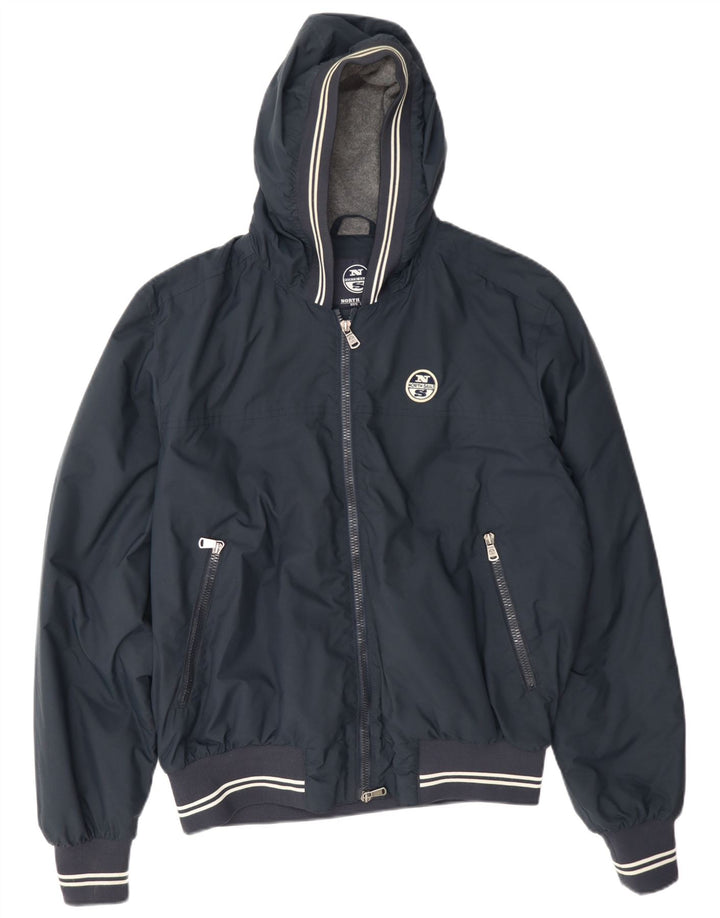 North Sails Ανδρική κουκούλα Bomber Jacket UK 40 Large Navy Blue Polyamide