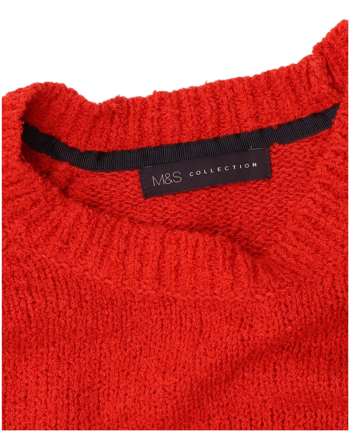 Marks & Spencer Γυναικείο πουλόβερ με λαιμόκαυστο UK 14 Large Red