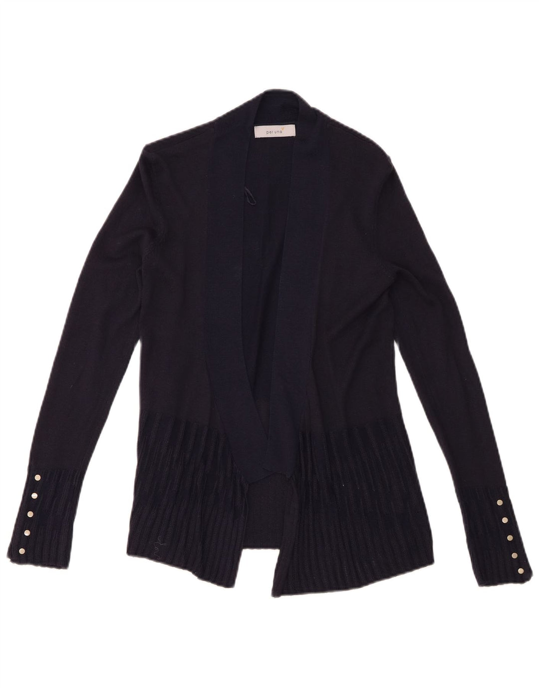 Marks & Spencer Γυναικείο ανοιχτό πουλόβερ ζακέτα UK 8 Small Navy Blue Viscose