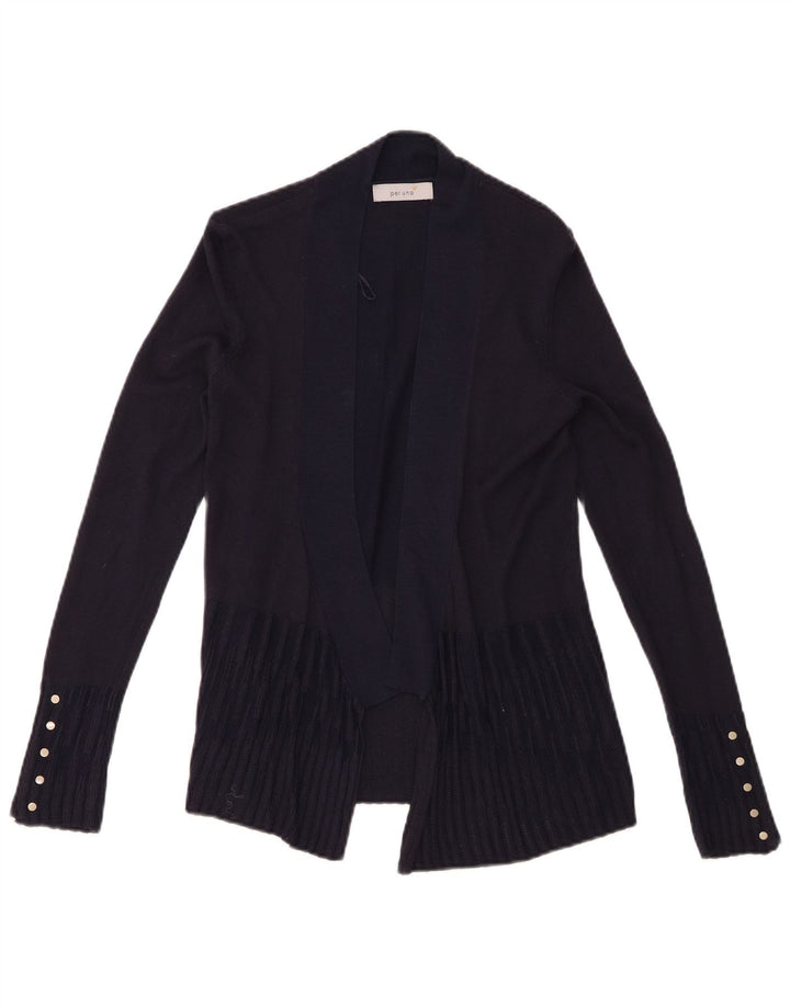 Marks & Spencer Γυναικείο ανοιχτό πουλόβερ ζακέτα UK 8 Small Navy Blue Viscose