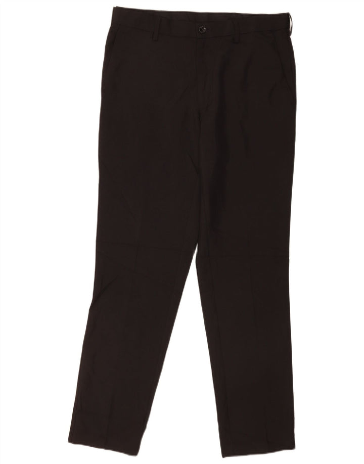 Marks & Spencer Ανδρικό Slim Fit Casual Παντελόνι W32 L31 Μαύρο Πολυεστέρας