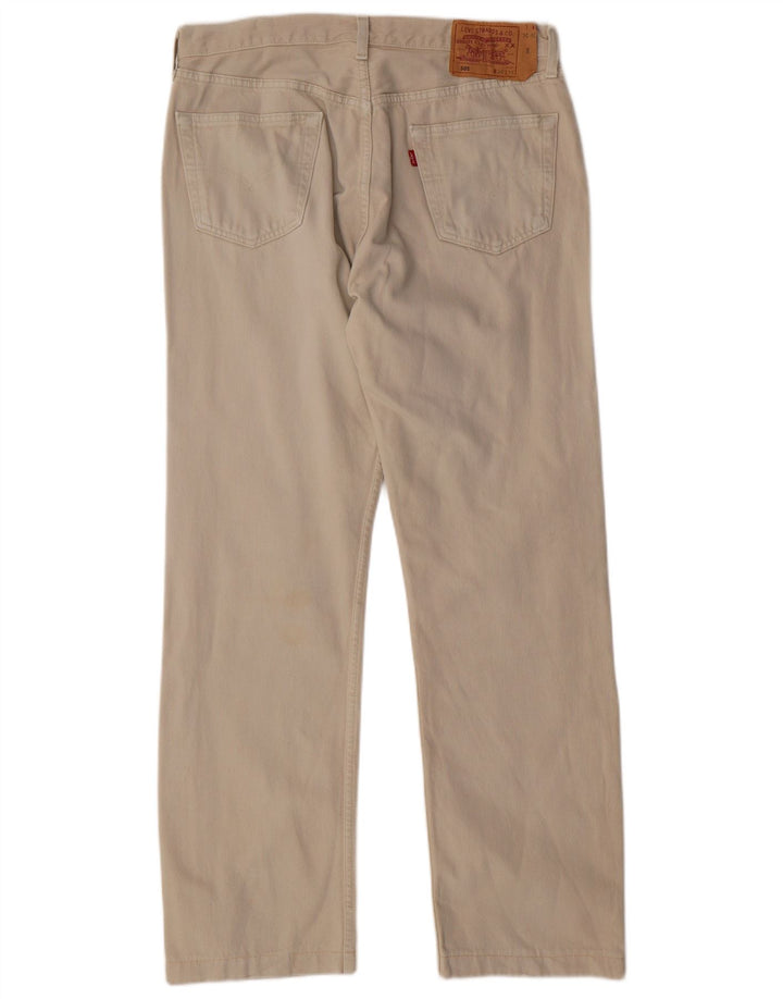 LEVI'S Ανδρικό τζιν 501 ίσιο W36 L31 Μπεζ βαμβακερό