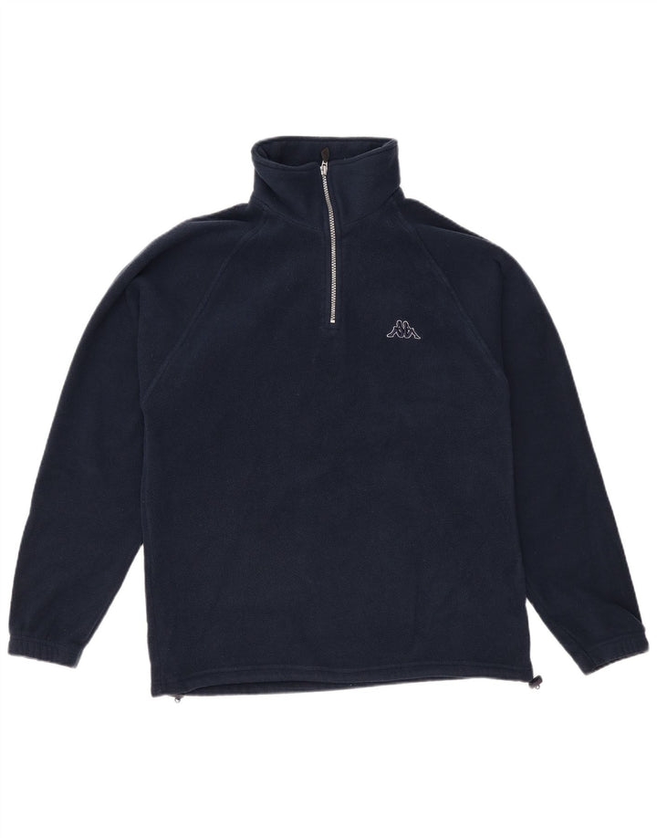 KAPPA Ανδρικό φερμουάρ Fleece Jumper Μικρό Navy Blue Polyester
