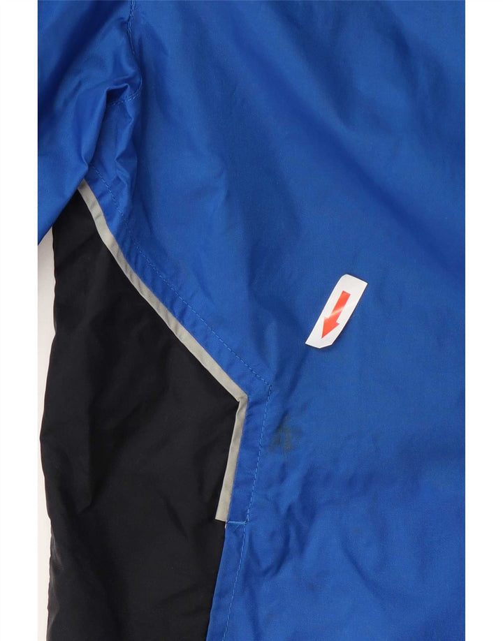 Puma Ανδρικό μπουφάν βροχής με κουκούλα UK 38 Medium Blue Colorblock Nylon