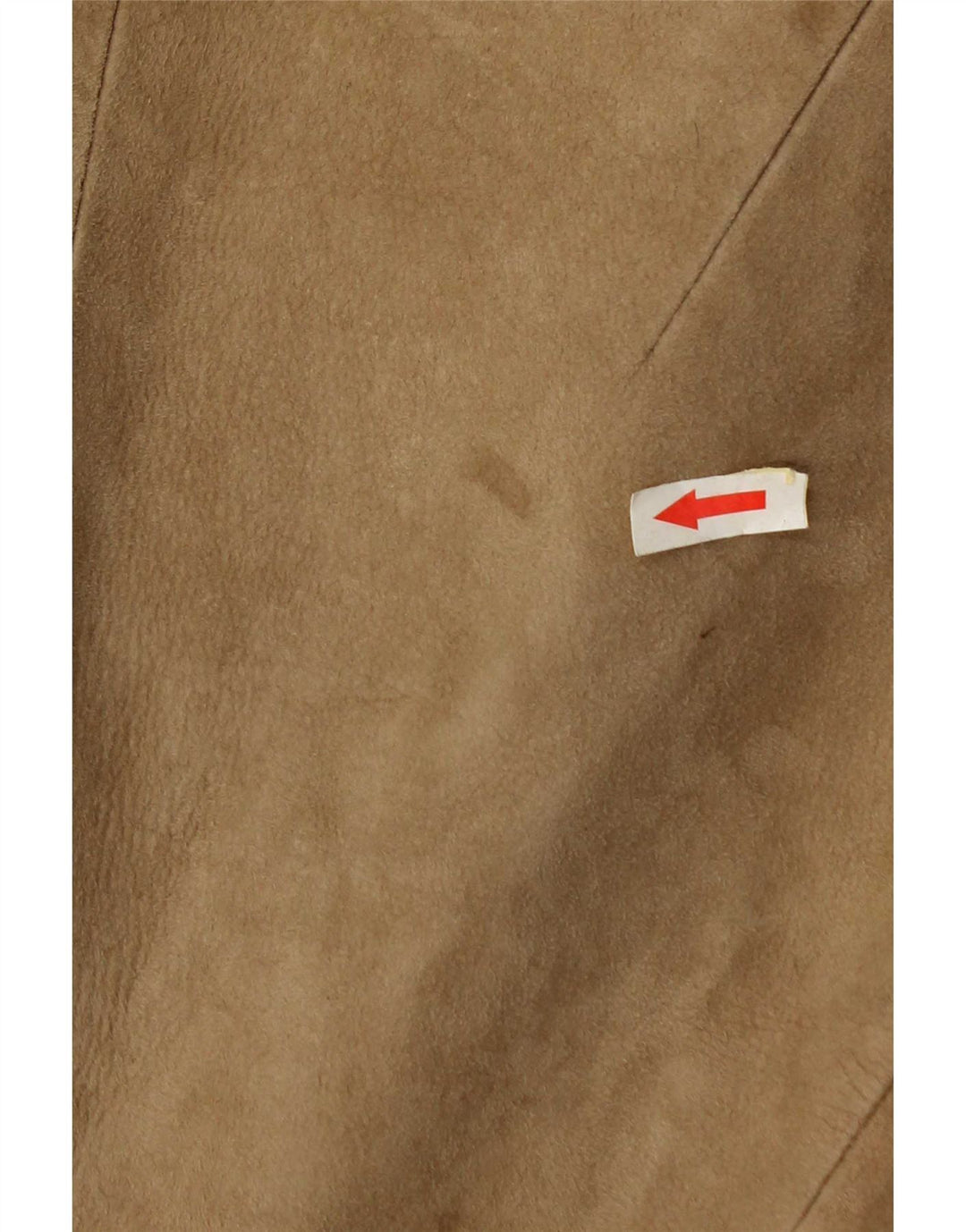 Vintage Γυναικείο Suede Jacket UK 10 Small Beige