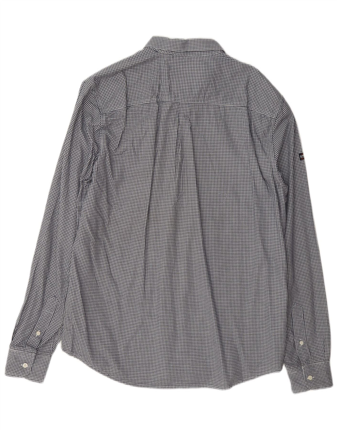Ανδρικό πουκάμισο κανονικής εφαρμογής Superdry XL Navy Blue Gingham Cotton