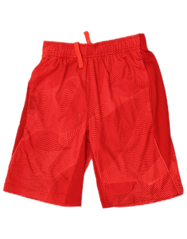 Αθλητικά σορτς Nike Boys 8-9 ετών Small Red Geometric Polyester Sports