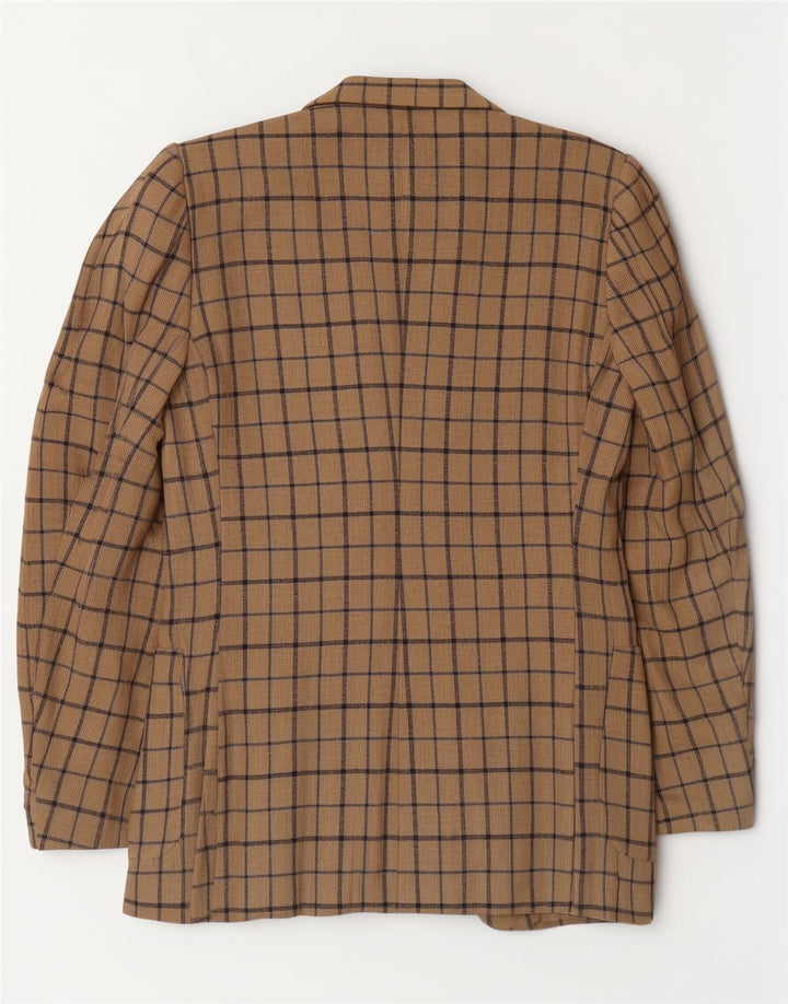 Cerruti 1881 Ανδρικό σακάκι με 2 κουμπιά μπλέιζερ IT 54 2XL Beige Check Classic