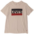 LEVI'S Womens Graphic T-Shirt Top UK 16 Large White