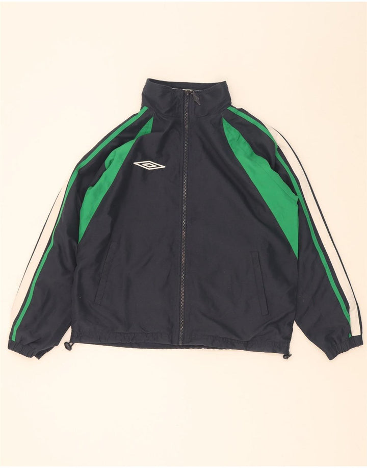 Ανδρική αθλητική φόρμα Umbro Μπουφάν Μικρό Navy Blue Colorblock Πολυεστέρας