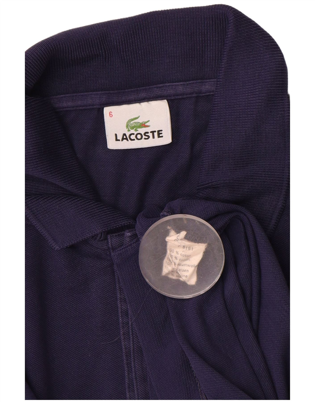 Ανδρικό πουκάμισο πόλο Lacoste, νούμερο 6 XL, Navy Blue, βαμβακερό