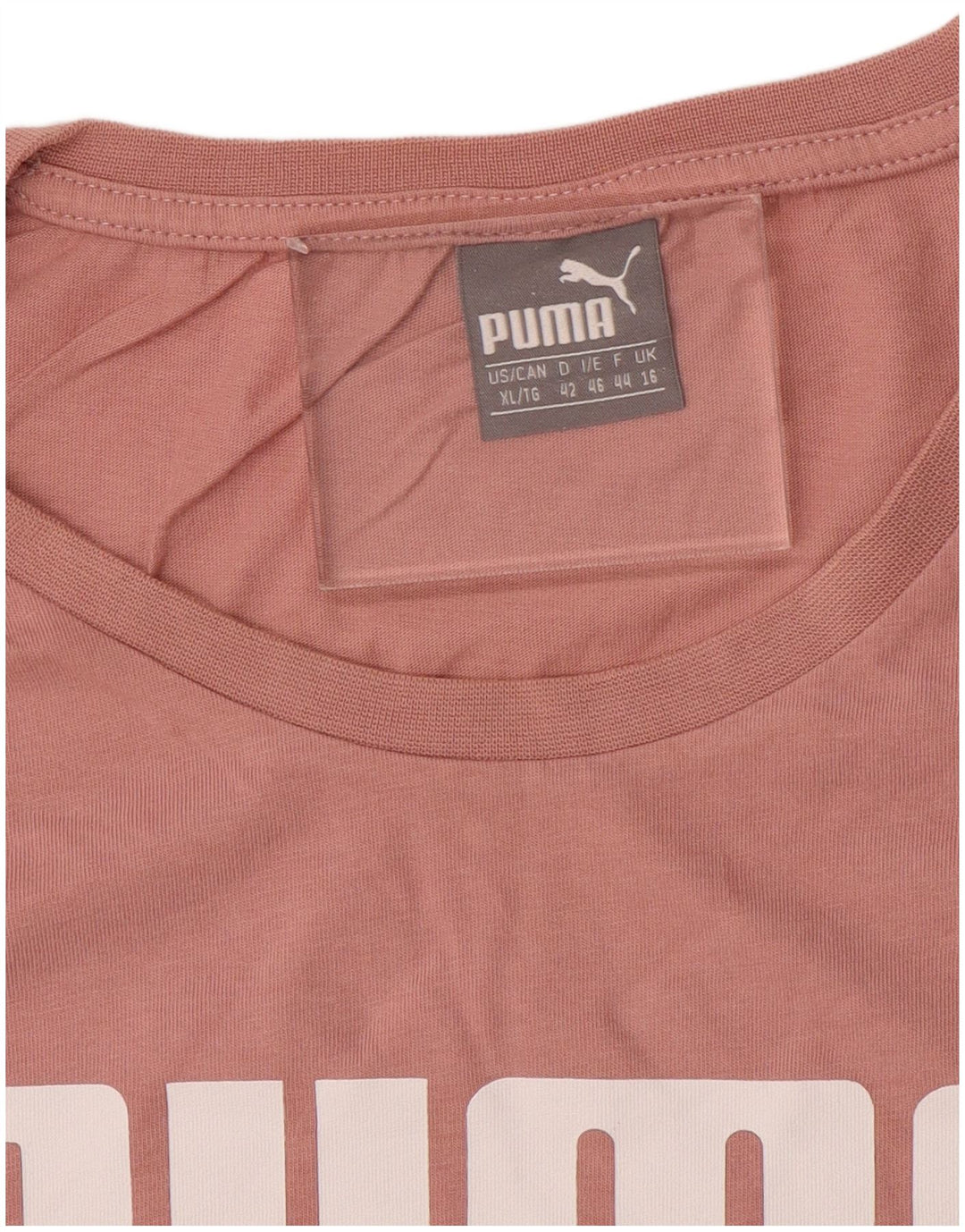 Γυναικείο γραφικό μπλουζάκι Puma Loose Fit Crop Top UK 16 Large Pink