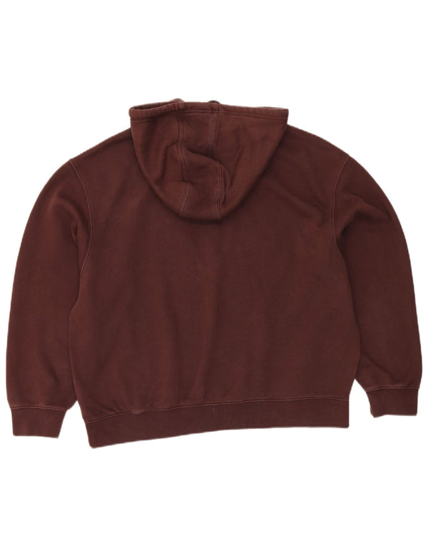 Adidas Γυναικείο Hoodie Jumper UK 8/10 Μικρό βαμβακερό καφέ
