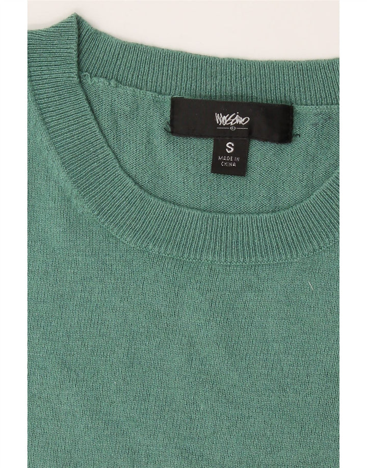 MOSSIMO Womens Short Sleeve Crew Neck Jumper Sweater UK 8 Small Green Vintage Mossimo and Second-Hand Mossimo from Messina Hembry 