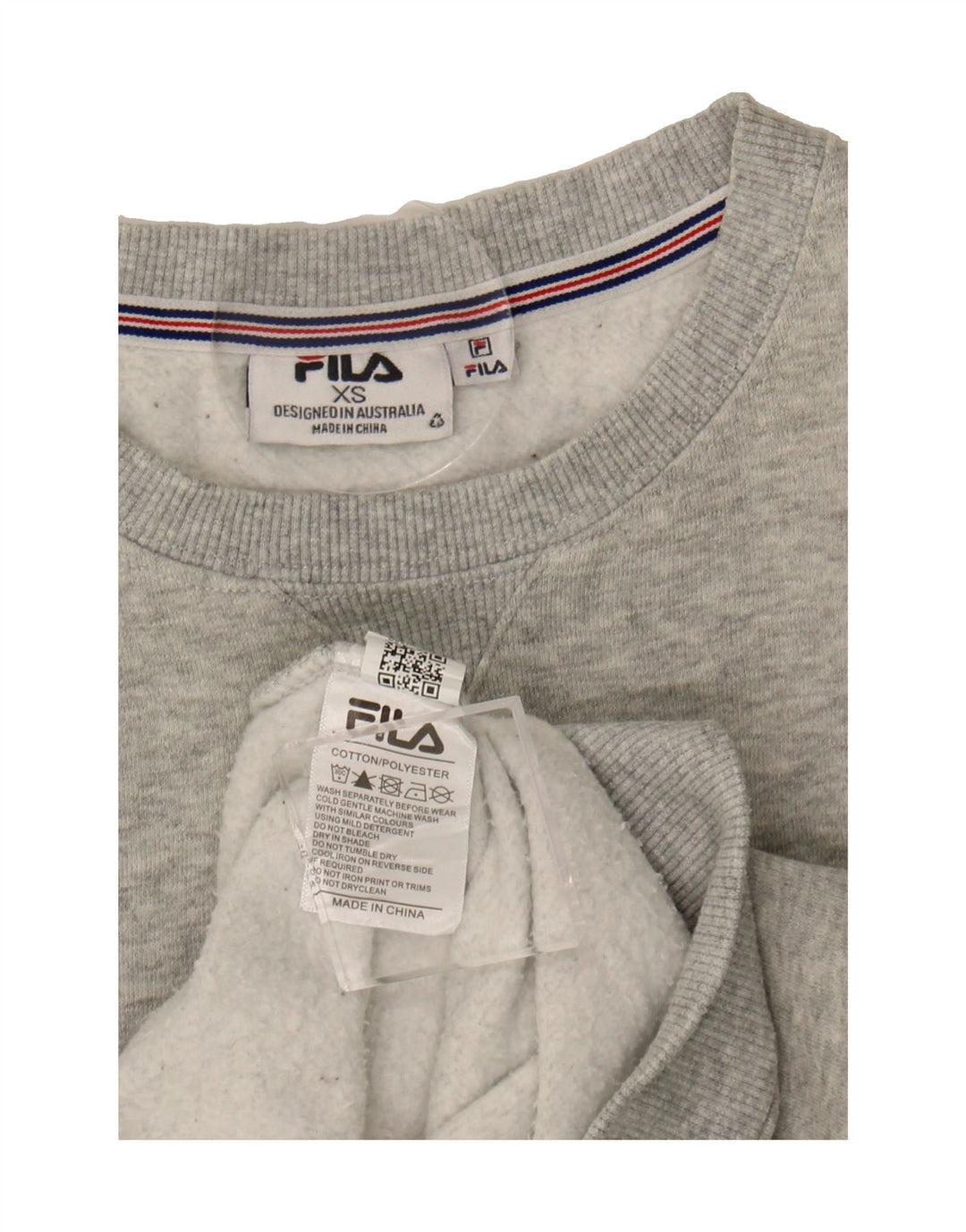FILA Mens Sweatshirt Jumper XS Grey Cotton Vintage Fila and Second-Hand Fila from Messina Hembry 